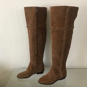"NEW"MICHAEL KORS MALIN GROMMET OVER THE KNEE BOOT